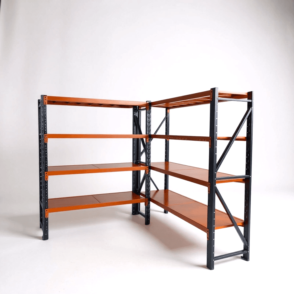 Пакет 2бр метален стелаж Super Strong 200/200/50cm 4 нива по 250кг